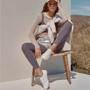 Vionic “Winny” Gold and Natural Linen Woven Sneakers- like new condition